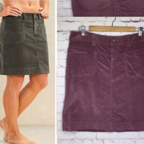 EXCELLENT CONDITION WOMEN’S SIZE 10 ATHLETA BLACK BRUSHED CORDUROY SKIRT - Picture 1 of 7